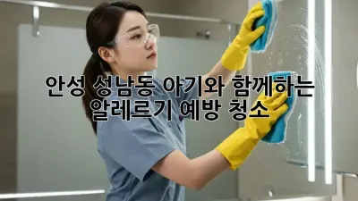 안성 성남동 아기와 함께하는 알레르기 예방 청소