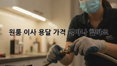 원룸 이사 용달, 가격 얼마나 할까요?